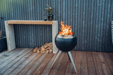 Höfats MOON 45 Fire Bowl with high Stand , Buitenhaard , Höfats , livinglovely.nl