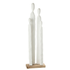 Hoog Groep Figuren Hout Wit - Beeld - J-Line - livinglovely.nl