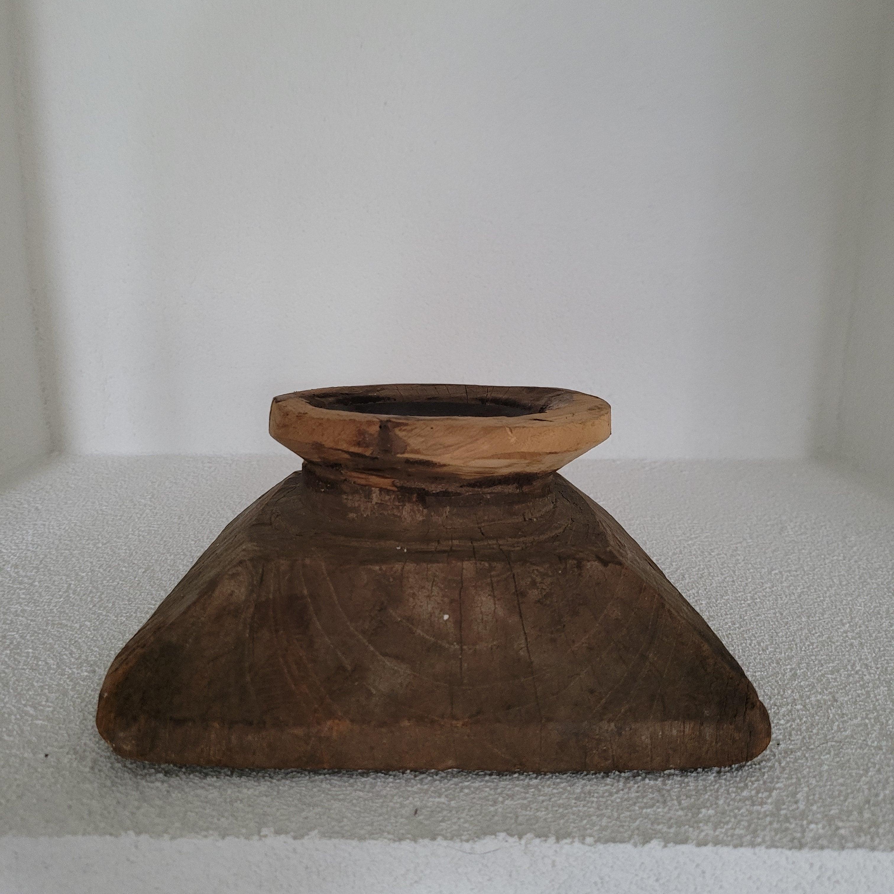 Houten kandelaar - Kandelaar - Living Lovely - livinglovely.nl