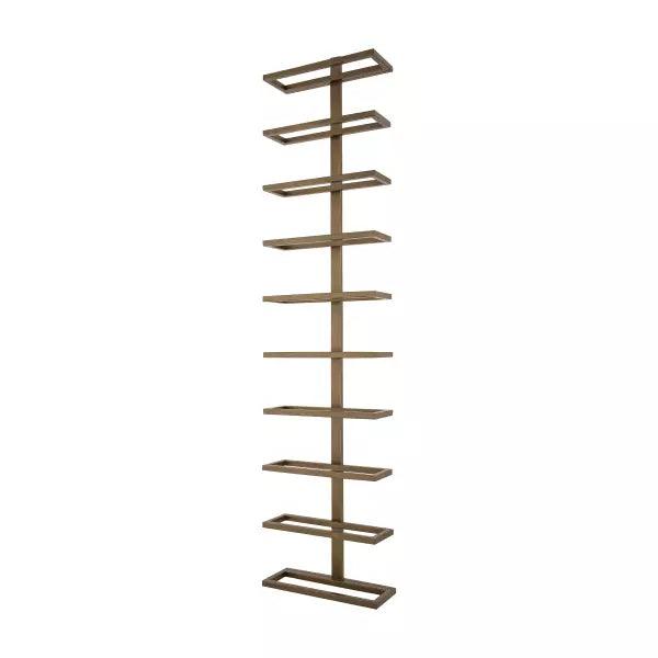 Icon Wijnrek - 10 x 27 x 116 cm - Ijzer - Goud PTMD - Wijnrek - PTMD - livinglovely.nl