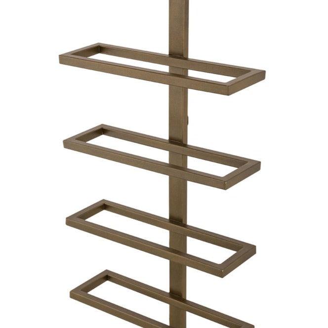 Icon Wijnrek - 10 x 27 x 116 cm - Ijzer - Goud PTMD - Wijnrek - PTMD - livinglovely.nl