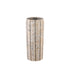 Imani Taupe Cement Pot High With Stripes M PTMD - Pot - PTMD - livinglovely.nl