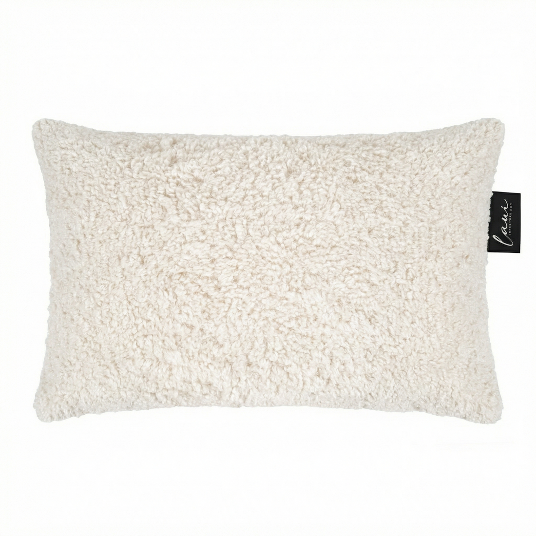 Laui Lounge Indoor Kussen Doodle White Cream 60x40 cm, langwerpig kussen met print