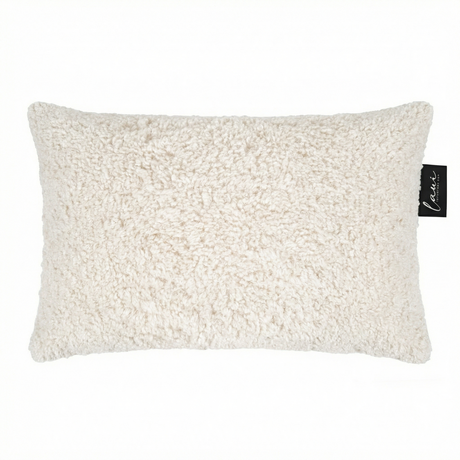 Laui Lounge Indoor Kussen Doodle White Cream 60x40 cm, langwerpig kussen met print