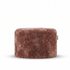 Laui Lounge Indoor Pouf Doodle Soft Pink Ø68x35 cm, brede ronde poef in oudroze