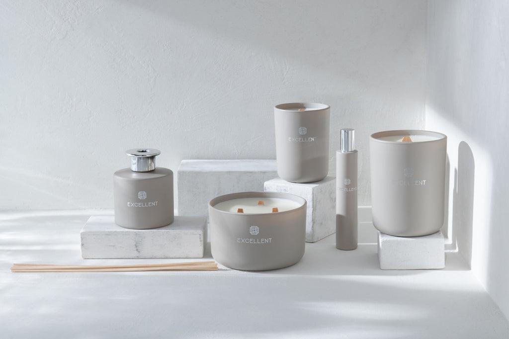 Interieurspray Excellent Glas Beige 50ML - Geurstokjes - J-Line - livinglovely.nl