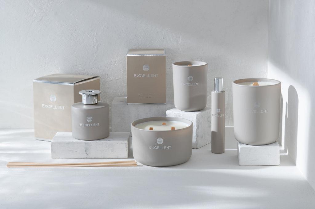 Interieurspray Excellent Glas Beige 50ML - Geurstokjes - J-Line - livinglovely.nl