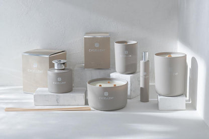 Interieurspray Excellent Glas Beige 50ML - Geurstokjes - J-Line - livinglovely.nl