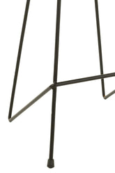 J-Line Barstoel Teakhout Ijzer Zwart - Barkruk - J-Line - livinglovely.nl