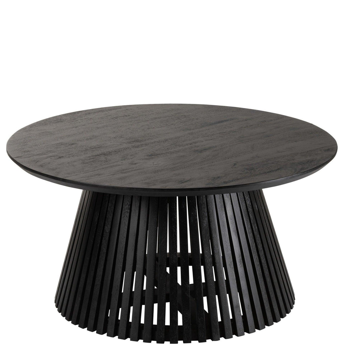 Tafel Vincent Mangohout Zwart Medium - Salontafel - J-Line - livinglovely.nl