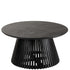 Tafel Vincent Mangohout Zwart Medium - Salontafel - J-Line - livinglovely.nl