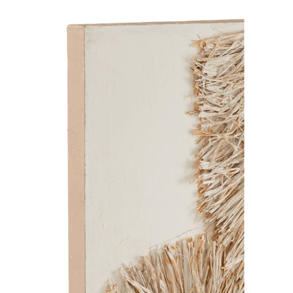 Wanddecoratie Ibiza canvas paint cream wit set van 2 J-Line