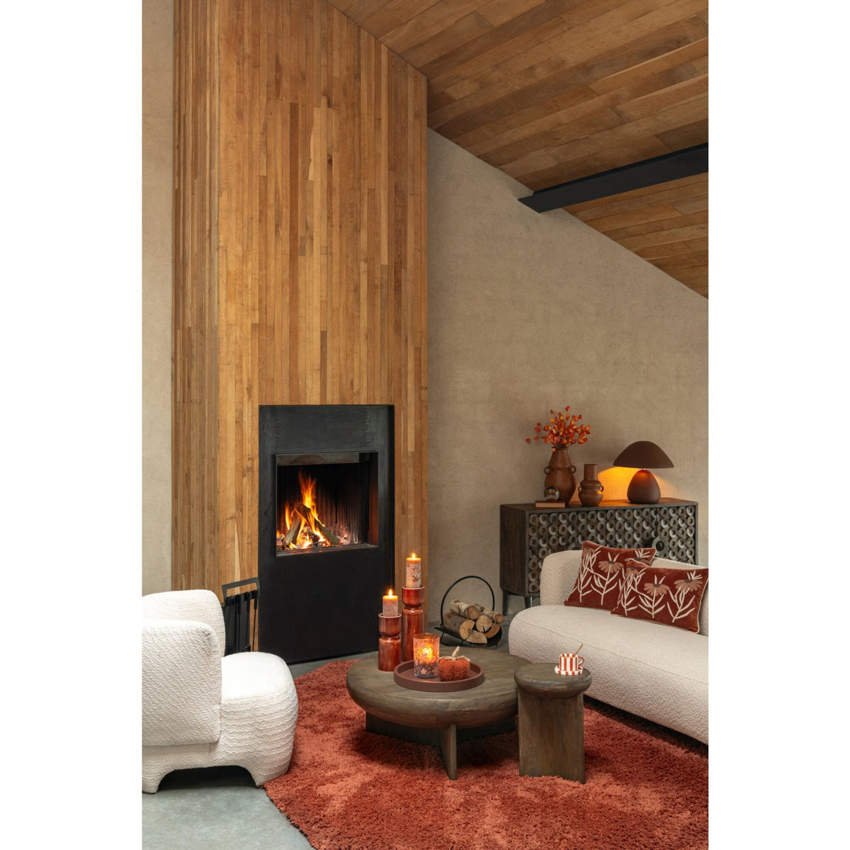 J-Line Witte 2/3-zits Sofa J-Line