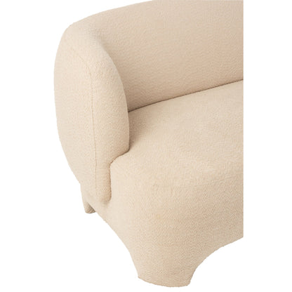J-Line Witte 2/3-zits Sofa J-Line