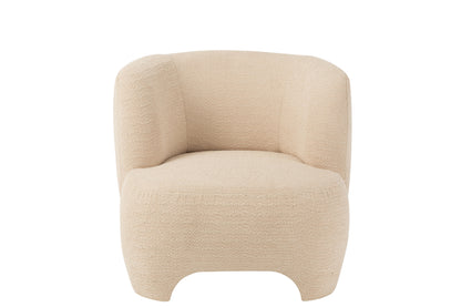 J-Line Witte Compacte 1-zits Fauteuil J-Line - Fauteuil - J-Line - livinglovely.nl