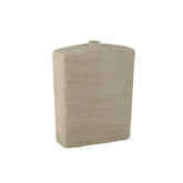 Janettee Beige rectangle shaped ceramic bottle S PTMD - Vaas - PTMD - livinglovely.nl