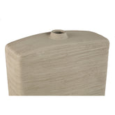 Janettee Beige rectangle shaped ceramic bottle S PTMD - Vaas - PTMD - livinglovely.nl