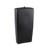Janettee Black rectangle shaped ceramic bottle L PTMD - Vaas - PTMD - livinglovely.nl