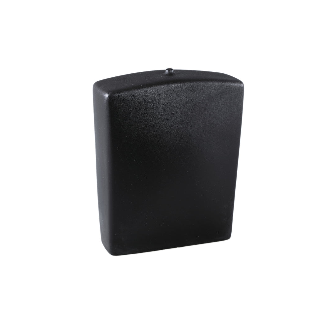 Janettee Black rectangle shaped ceramic bottle S PTMD - Vaas - PTMD - livinglovely.nl