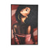 Janicia Black Polyester Painting Woman PTMD - Schilderij - PTMD - livinglovely.nl