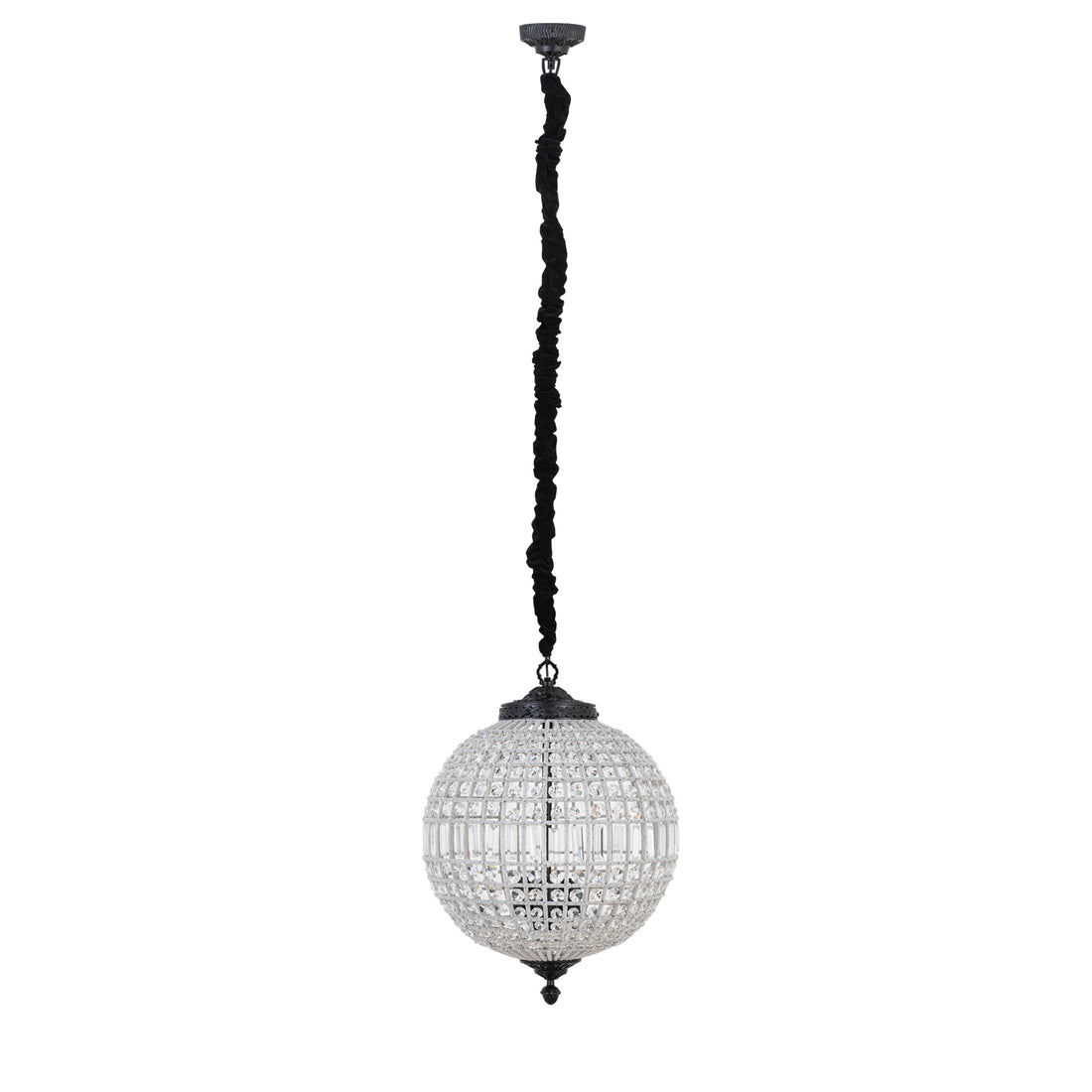 Jaris Crystal Hanging Ball Chandelier Lamp M 48x48x67cm PTMD - Hanglamp - PTMD - livinglovely.nl