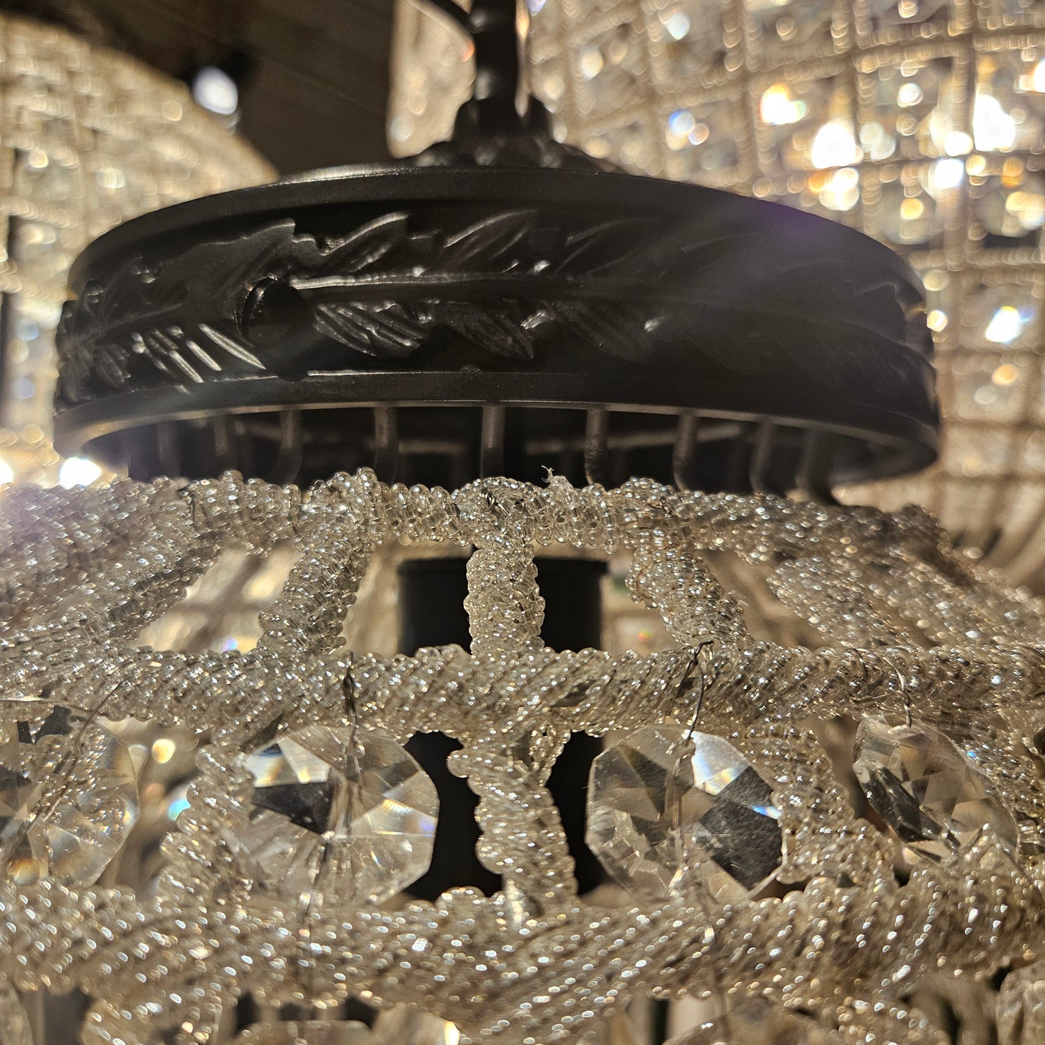 Jaris Crystal Hanging Ball Chandelier Lamp S 35x35x51cm PTMD - Hanglamp - PTMD - livinglovely.nl