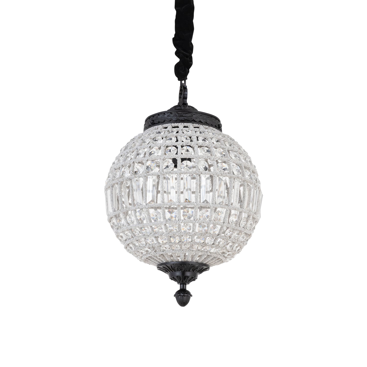 Jaris Crystal Hanging Ball Chandelier Lamp S 35x35x51cm PTMD - Hanglamp - PTMD - livinglovely.nl