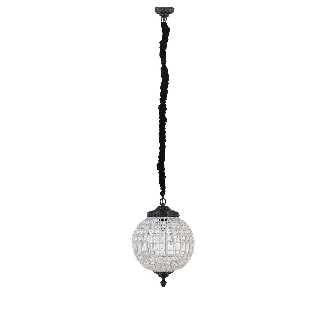 Jaris Crystal Hanging Ball Chandelier Lamp S 35x35x51cm PTMD - Hanglamp - PTMD - livinglovely.nl
