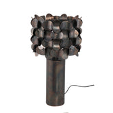 Jaye Black Iron Table Lamp Bended Circle Pattern PTMD - Tafellamp - PTMD - livinglovely.nl