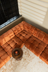 Jidde Sofa - Hoekstuk - Berge 1042 - Beige PTMD - Elementen bank - PTMD - livinglovely.nl