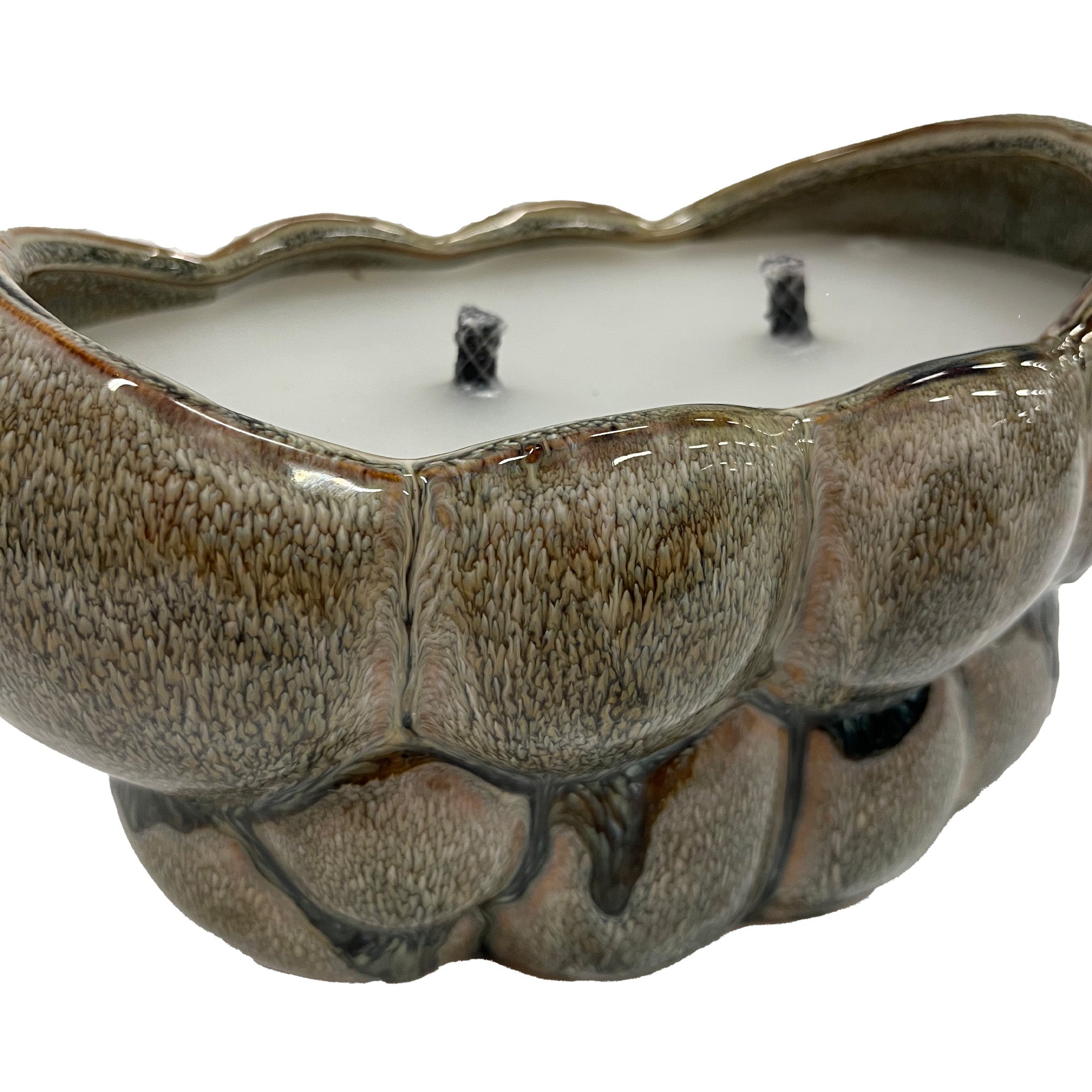 Jodie Green Ceramic Oval Outdoor Candle Circles Dripping S PTMD - Buitenkaars - PTMD - livinglovely.nl
