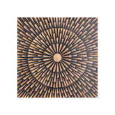 Jordie Brown Wooden Rect Wall Panel Round Pattern 60x60cm PTMD - Wandpaneel - PTMD - livinglovely.nl