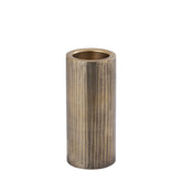 Jowad Antique Gold alu sheet Kandelaar rib M PTMD - Kandelaar - PTMD - livinglovely.nl