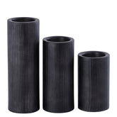 Jowad Graphite alu sheet Kandelaar rib M PTMD - Kandelaar - PTMD - livinglovely.nl