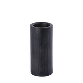 Jowad Graphite alu sheet Kandelaar rib M PTMD - Kandelaar - PTMD - livinglovely.nl