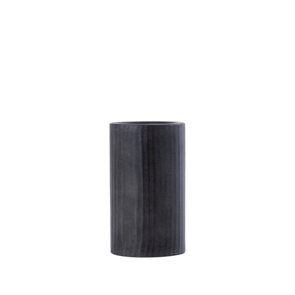 Jowad Graphite alu sheet Kandelaar rib S PTMD - Kandelaar - PTMD - livinglovely.nl