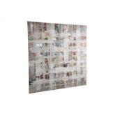 Julitta Cream canvas wall panel abstract mixture PTMD - Schilderij - PTMD - livinglovely.nl