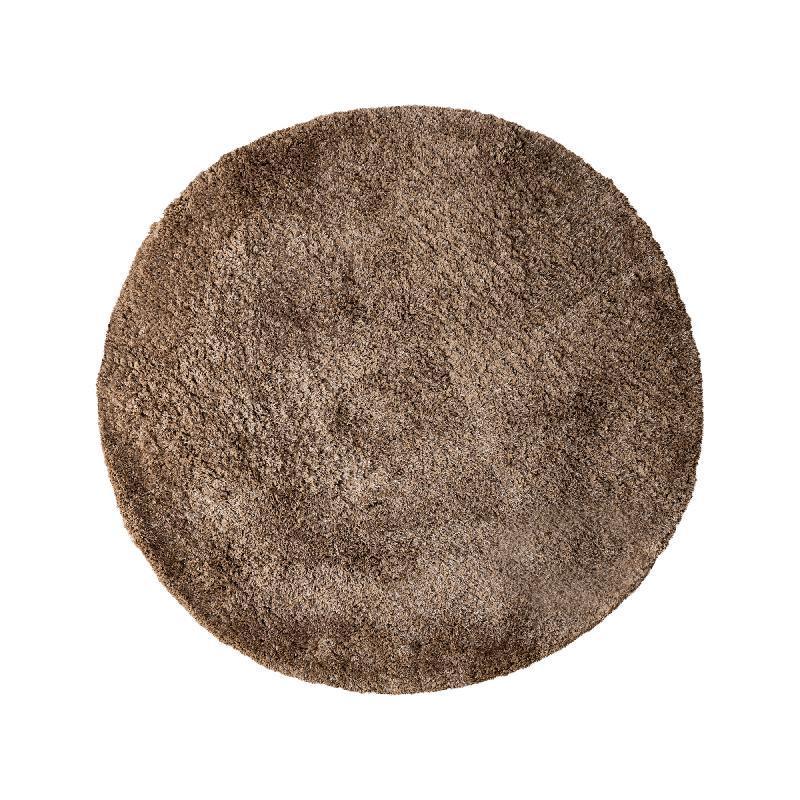 Jups Bruin Handgeweven Vloerkleed Rond - 200 x 200 cm PTMD - Vloerkleed - PTMD - livinglovely.nl