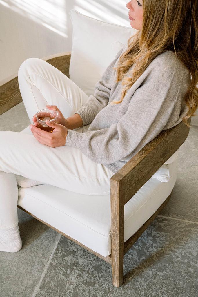 Juul Stoel Wit Leeff by Netty - Fauteuil - LEEFF - livinglovely.nl