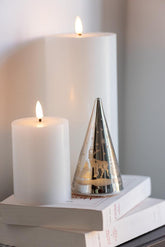 Kaars Led Wit Large - LED Kaars - J-Line - livinglovely.nl