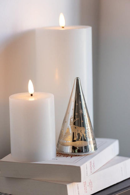 Kaars Led Wit Large - LED Kaars - J-Line - livinglovely.nl