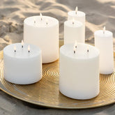 Kaars Led Wit Medium - LED Kaars - J-Line - livinglovely.nl