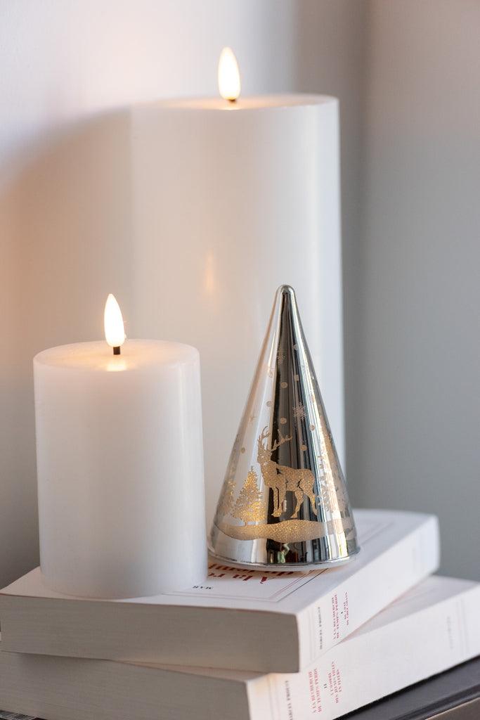 Kaars Led Wit Small - LED Kaars - J-Line - livinglovely.nl