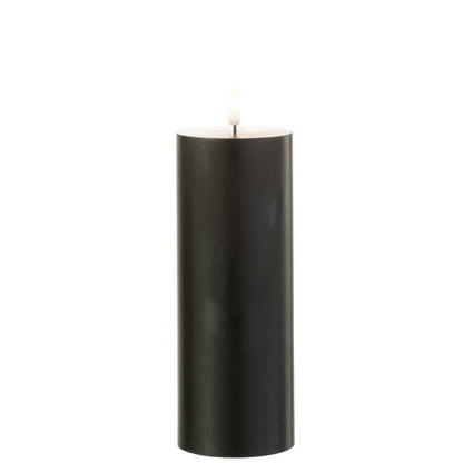 Kaars Led Zwart Large - LED Kaars - J-Line - livinglovely.nl