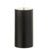 Kaars Led Zwart Medium - LED Kaars - J-Line - livinglovely.nl