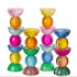 Kaarshouder Glas Meerkleurig Large Set van 2 J-Line - Kaarshouder - J-Line - livinglovely.nl