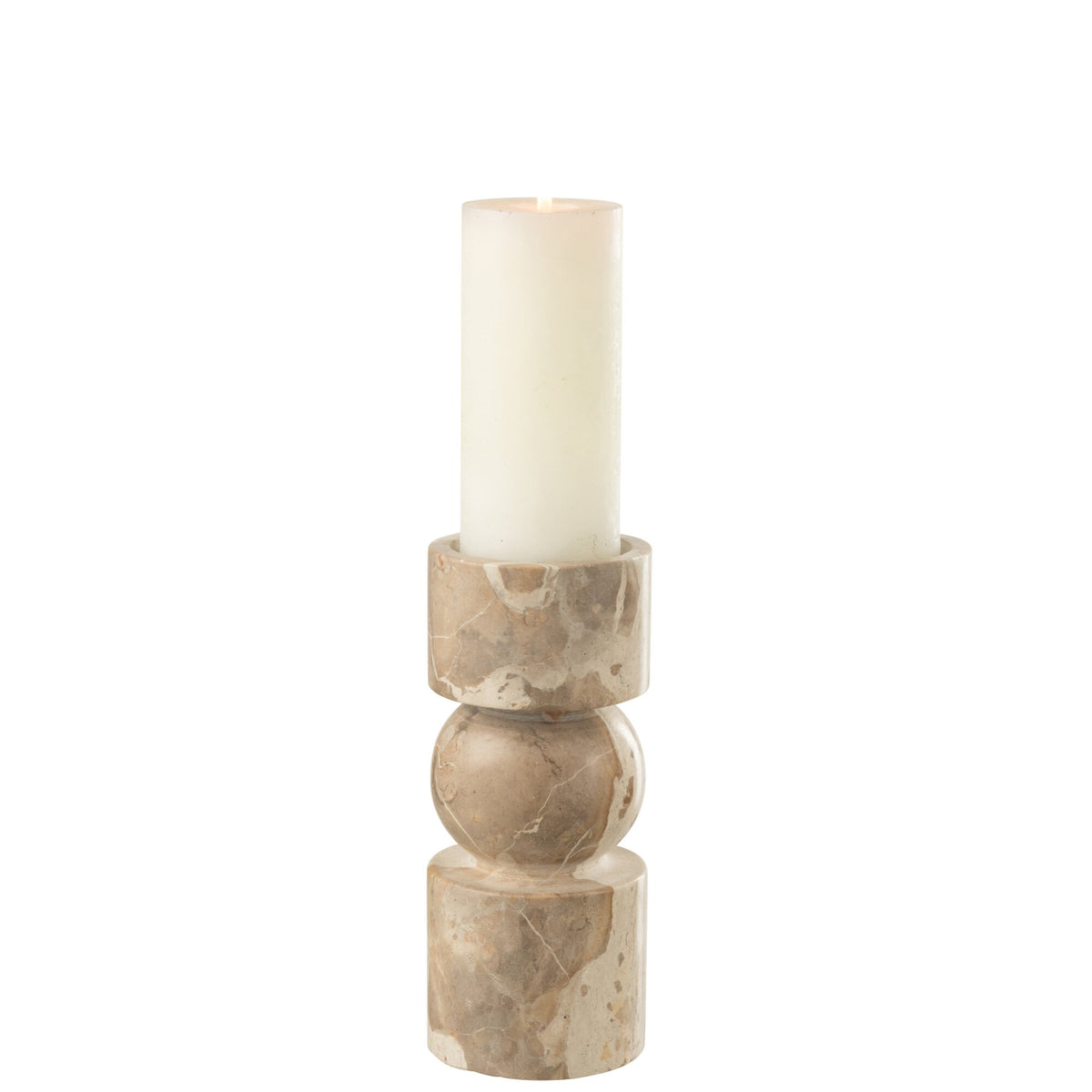 Kaarshouder Marmer Beige Small J-Line