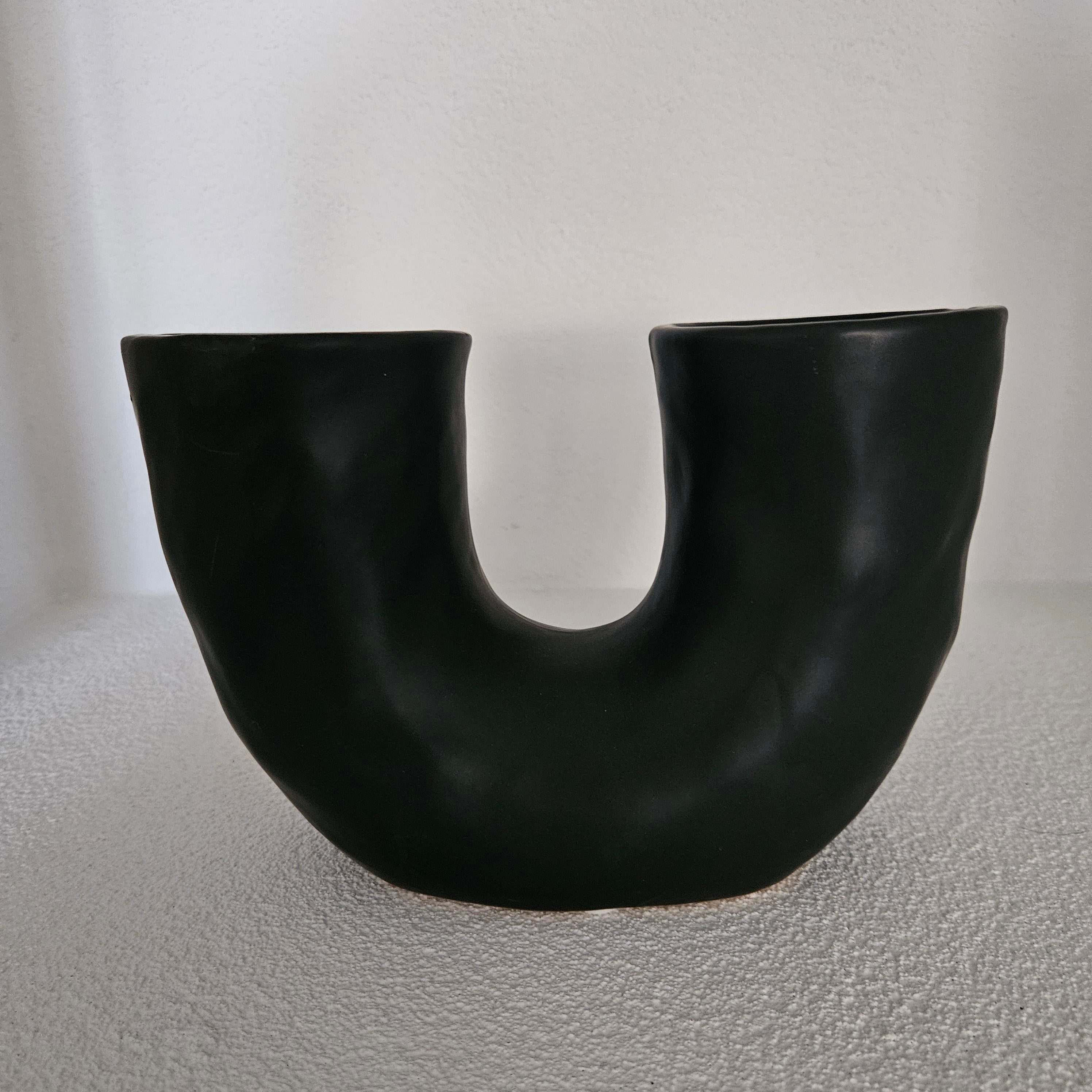 Kaarshouder Zwart 23x9x16cm 1 + 1 Gratis - Kandelaar - Living Lovely - livinglovely.nl