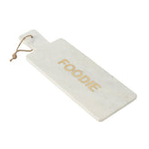 Kaasplank Rechthoekig Foodie Marmer Wit - Serveerplank - J-Line - livinglovely.nl