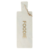 Kaasplank Rechthoekig Foodie Marmer Wit - Serveerplank - J-Line - livinglovely.nl